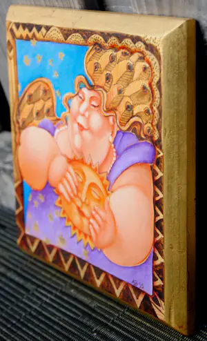 Ada Breedveld - Acryl op paneel: On all sides - 1995 kopen? Bied vanaf 150!