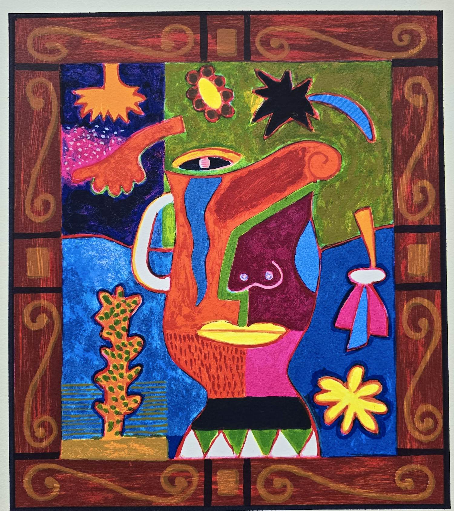 Clemens Briels - Vase With Flowers on The Side - 100 ex. kopen? Bied vanaf 145!