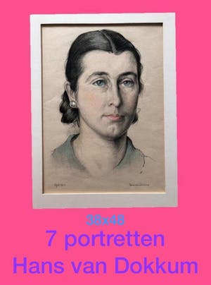 Hans van Dokkum - Diverse portretten kopen? Bied vanaf 70!