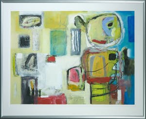 Hans Heijman - Acryl op papier, Zonder titel - Ingelijst (Groot) kopen? Bied vanaf 100!