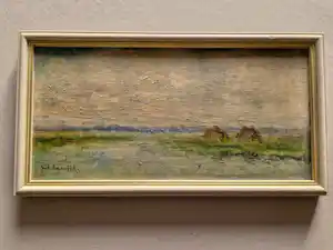 Anton Smeerdijk - omstreeks 1930 - impressionistisch olieverf - polder te Kortenhoef - gesigneerd verkauft für € 61!