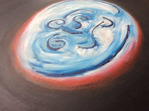 Jack Vissers - Vreemde planeet - acryl op karton kopen? Bied vanaf 1!