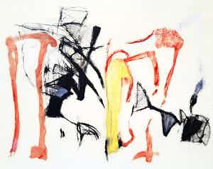 Gerdi Bouws - Abstracte compositie, aquatint ets verkocht voor € 40!