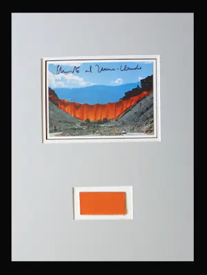 Christo - Project "Valley Curtain " Grand Hogback , Colorado 1970/72 , handgesigneerd kaufen? Bieten Sie von 139!