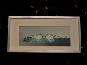 Niet of onleesbaar gesigneerd - Galerie Hofstee Frankfurt - Magisch Realisme handgekleurde Ets - gesigneerd kopen? Bied vanaf 10!