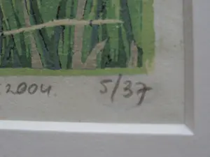 Siemen Dijkstra - Fraaie (12 gangen) Kleur Houtsnede "Haan twee Veren" oplage 37ex - 2004 kopen? Bied vanaf 189!