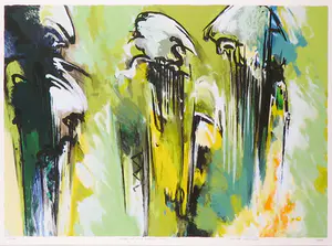 Mattie Schilders - Zeefdruk, Three out of a perfect pair - Ingelijst (Groot) kopen? Bied vanaf 50!
