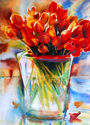 Elena Polyakova - Tulpen in vaas kopen? Bied vanaf 65!