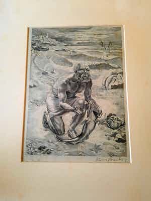 Kuno Brinks - Petrus v/d stater in de bek van de vis verkocht voor € 45!