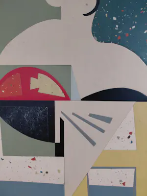 Simon Erb - linoleum intarsia ontwerp kopen? Bied vanaf 220!