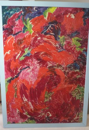 Margriet Snel - Rode bloemen 106 x 75,5 cm kopen? Bied vanaf 1!