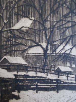 Cornelis Brandenburg - Ets Westerkerk Amsterdam kopen? Bied vanaf 50!