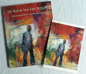Leo Schatz - Gesigneerd boek en Expositie-uitnodiging, De kleur van Leo Schatz – 1989 kopen? Bied vanaf 1!