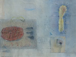 Peter Langenberg - Gemengde techniek op papier, Zonder titel - Ingelijst kopen? Bied vanaf 35!