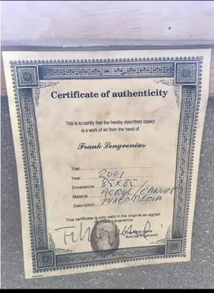 Frank Lengvenius - Zonder titel kopen? Bied vanaf 100!