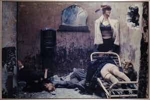 Wijnand van Lieshout - Foto, Grusse aus Berlin - Ingelijst (Groot) verkocht voor € 100!