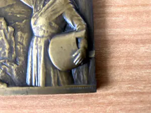 Louis Patriarche - Zware gesigneerde bronzen penning " Corsica " kopen? Bied vanaf 45!