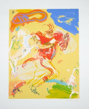 Jan van Diemen - Zeefdruk, American Football kopen? Bied vanaf 1!