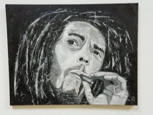 Niet of onleesbaar gesigneerd - Bob Marley (king of the Reggae) kopen? Bied vanaf 10!