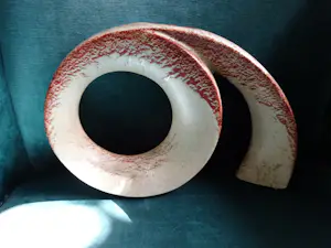 Bertoncello - vaas met bijzondere vorm en Screziato Tabacco glazuur kopen? Bied vanaf 85!