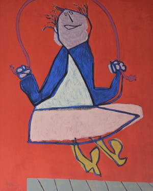 Jan Roede - Touwtje Springen - ingelijst - HC 3/5 kopen? Bied vanaf 150!