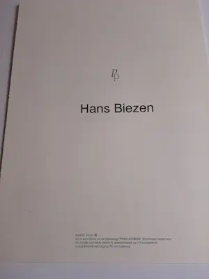 Hans Biezen - 2x Polygrafie 's werken, mensen kopen? Bied vanaf 40!