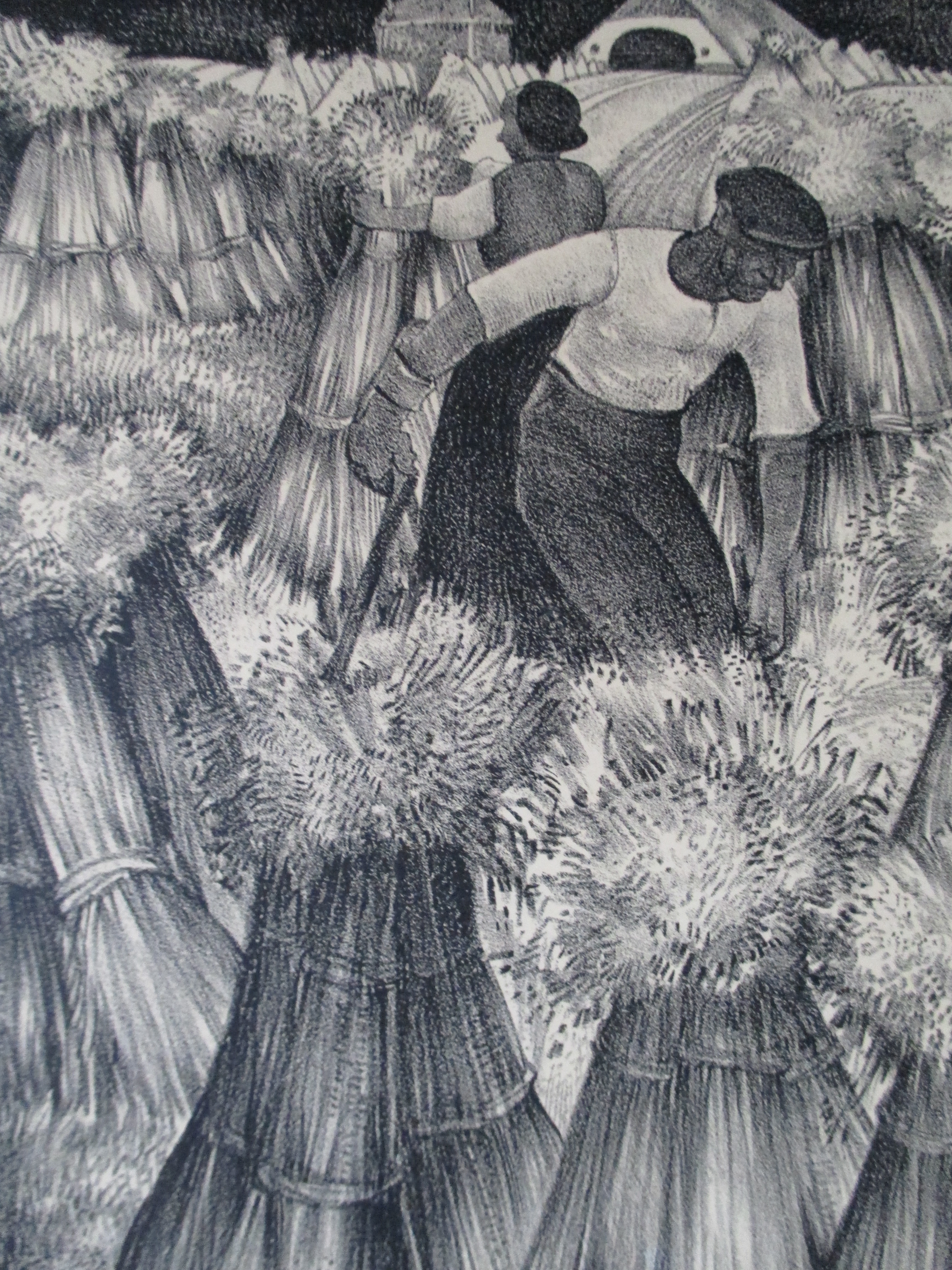 Willem van den Berg - litho "De Oogst" kopen? Bied vanaf 40!