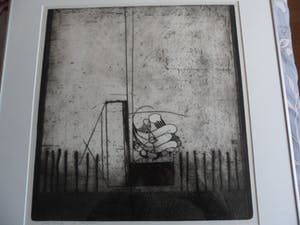 Peter Oosterbos - Ets, Titel. "Grote Groeisels". kopen? Bied vanaf 35!