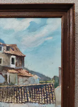 Johannes Graadt van Roggen - Zuid-Europees dorpsgezicht kopen? Bied vanaf 575!