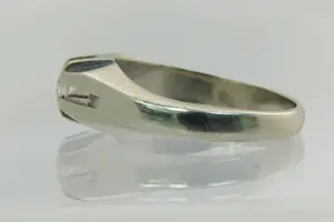 66- massief 14Kt wit gouden solitair ring briljant geslepen (H/vs) 0.10c diamant kopen? Bied vanaf 190!
