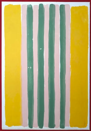 Adine Engelman - Abstracte compositie, monotype kopen? Bied vanaf 60!