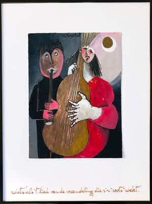 Ans Wortel - 'zoiets als 't lied van de vreemdeling die z'n roots zoekt' verkocht voor € 300!