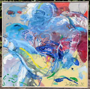 Jan van Diemen - American Football, olieverf op doek (ingelijst, groot) kopen? Bied vanaf 425!