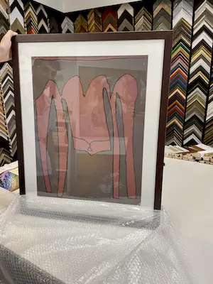 Klaas Gubbels - Zeefdruk Nr. 33 - Niet normale tafel zeefdruk - Geheel nieuw ingelijst kopen? Bied vanaf 365!