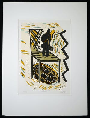 Hans Wap - Zeefdruk, Chairman kopen? Bied vanaf 1!