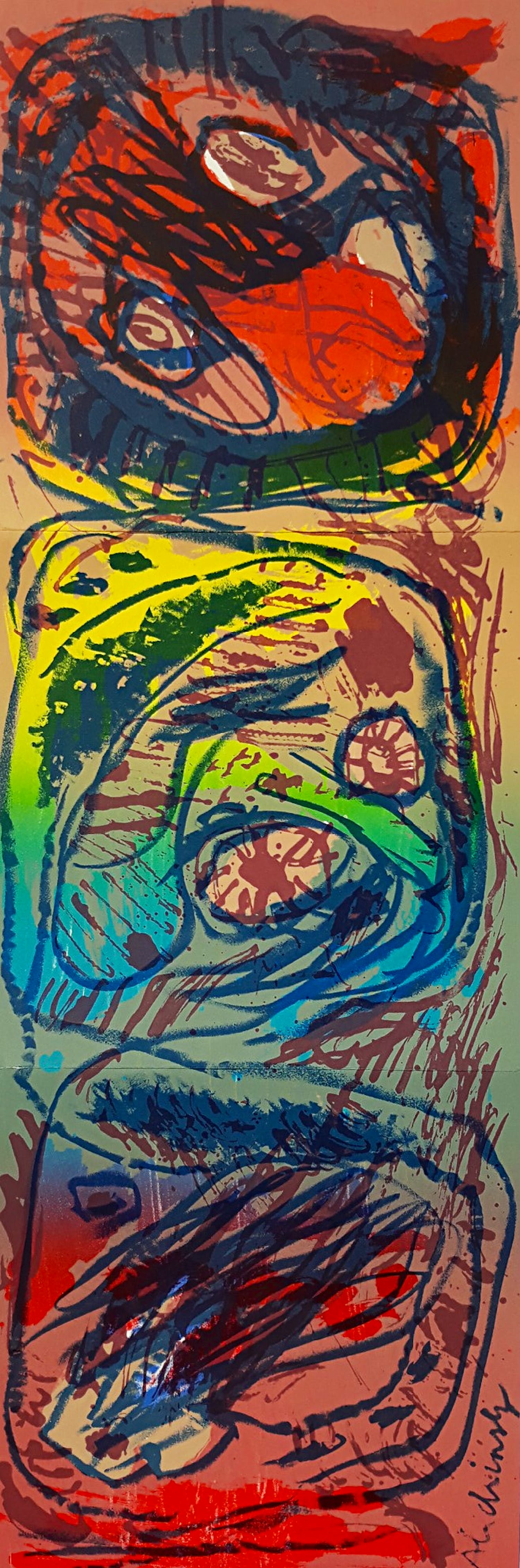 Pierre Alechinsky - Derde solotentoonstelling NY (1965), catalogus met grote litho kopen? Bied vanaf 125!