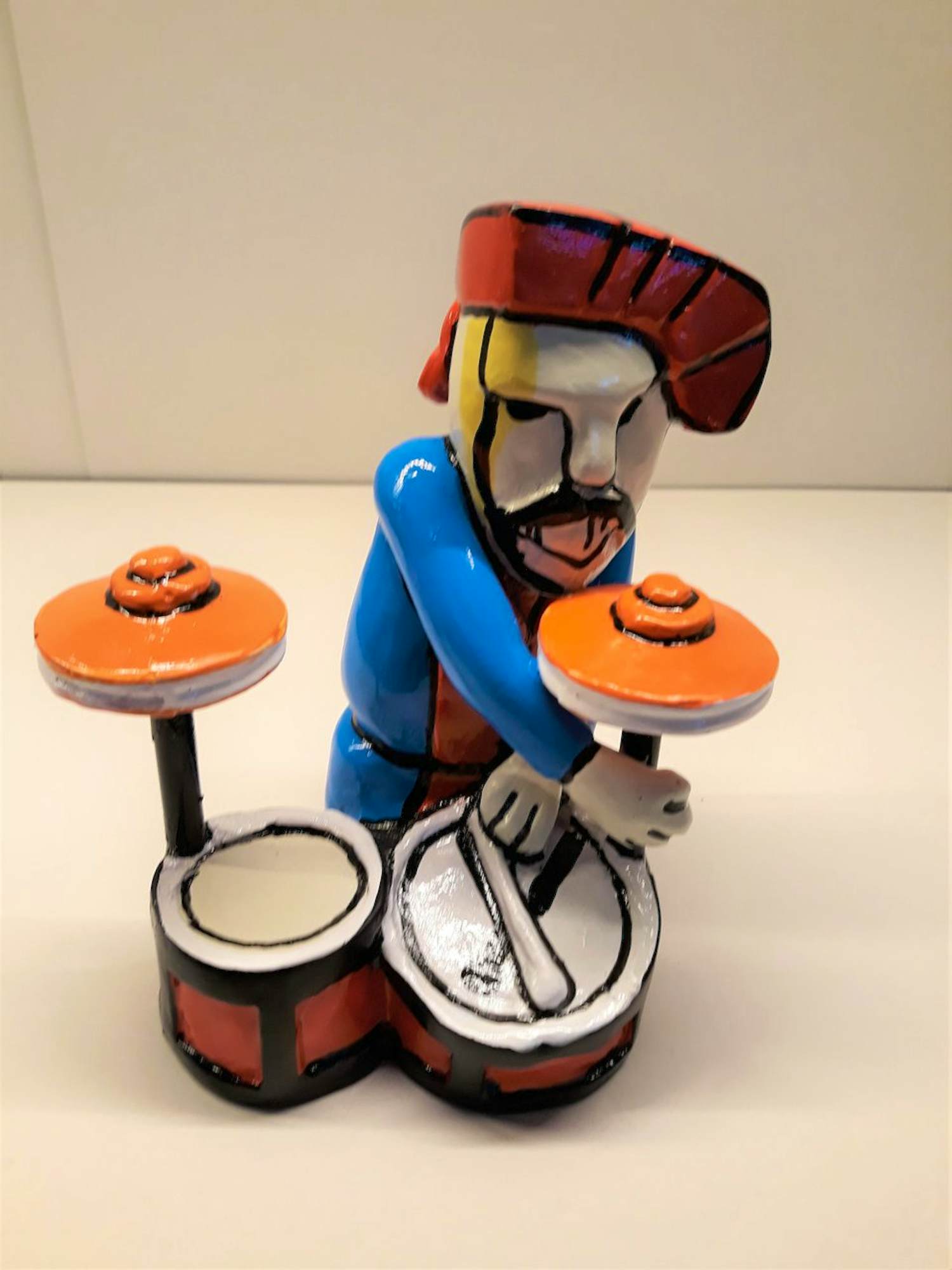 Herman Brood - Sculptuur van Kunsthars DE DRUMMER verkocht voor € 85!