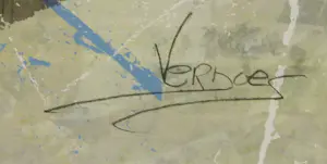 Mark Verdoes - Zeefdruk, Zonder titel VIII - Ingelijst kopen? Bied vanaf 35!