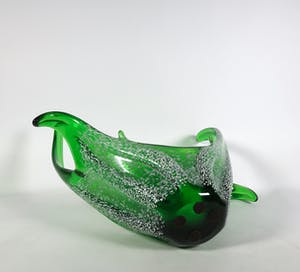 Niet of onleesbaar gesigneerd - Glas, Groene schaal kopen? Bied vanaf 1!