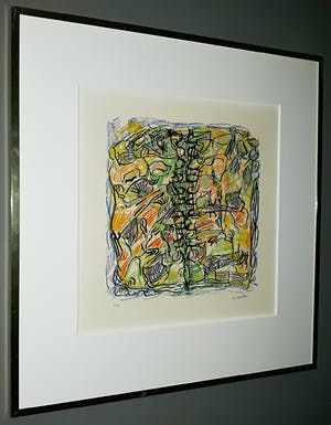 Jean-Paul Riopelle - Poison Ivy, litho (netjes ingelijst) - Laatste keer! kopen? Bied vanaf 295!