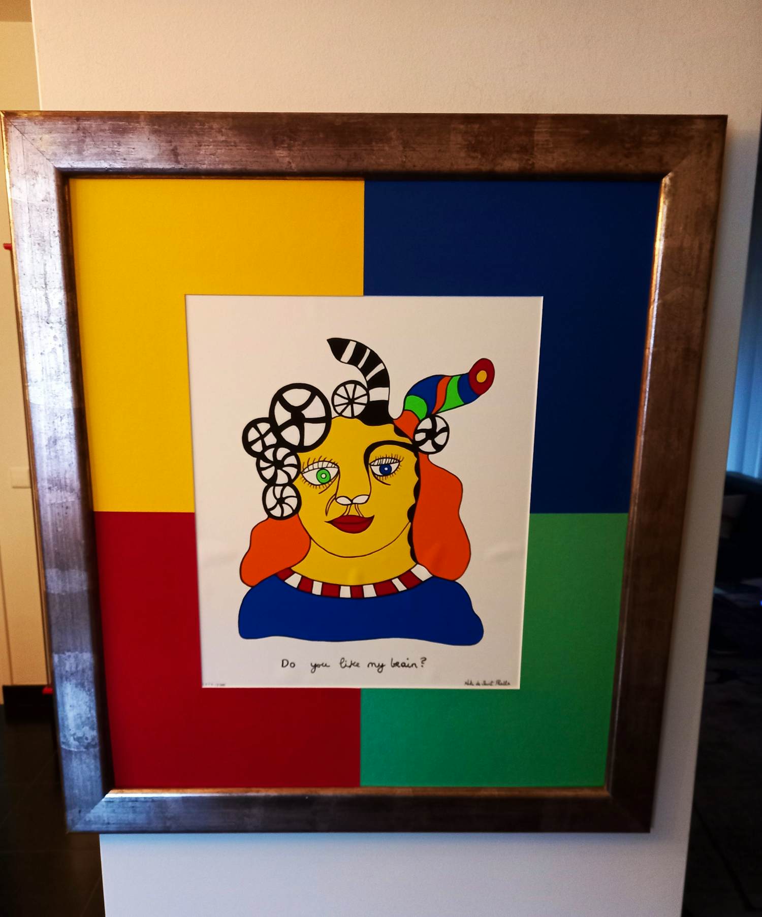 Niki de Saint-Phalle - 'Do You Like My Brain' prachtig gelijst kopen? Bied vanaf 250!