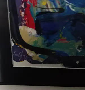 Karel Appel - 'Spelend in Blauw' (nieuw gelijst) kopen? Bied vanaf 1250!