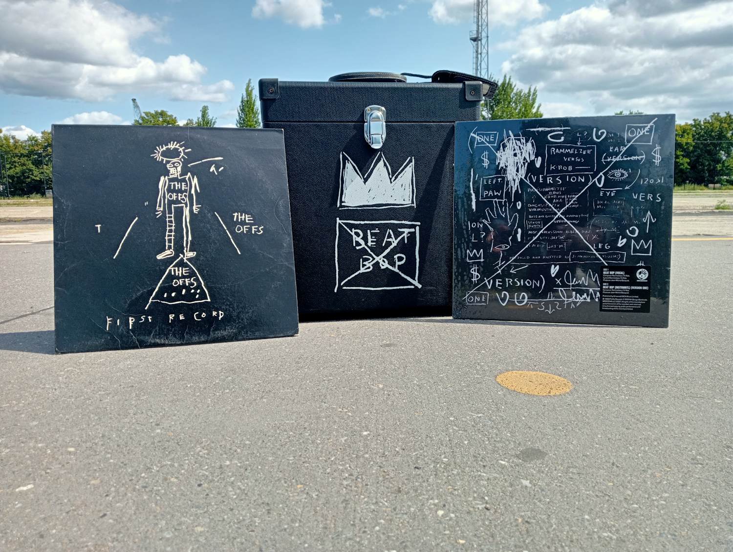 Jean-Michel Basquiat - Beat Bop-platenhoes + The Offs, eerste plaat & testpersing kopen? Bied vanaf 1410!