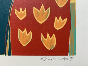 Diana van Hal - kleurenzeefdruk | 'Onderweg' | 1995 kopen? Bied vanaf 50!