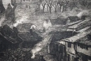 Philip Zilcken - Matthijs Maris: 'Gezicht op Lausanne' - ets - incl. gids kopen? Bied vanaf 65!