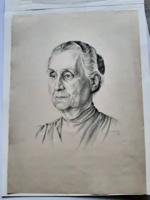 Dirk Harting - Litho, Wilhelmina kopen? Bied vanaf 20!