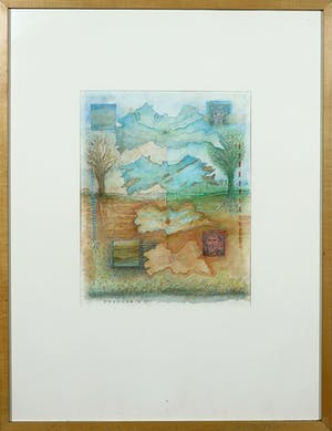 Tom Eyzenbach - Gemengde techniek op papier, Grond - Ingelijst kopen? Bied vanaf 35!