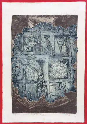 Kees Okx - East of the sun, aquatint ets kopen? Bied vanaf 35!