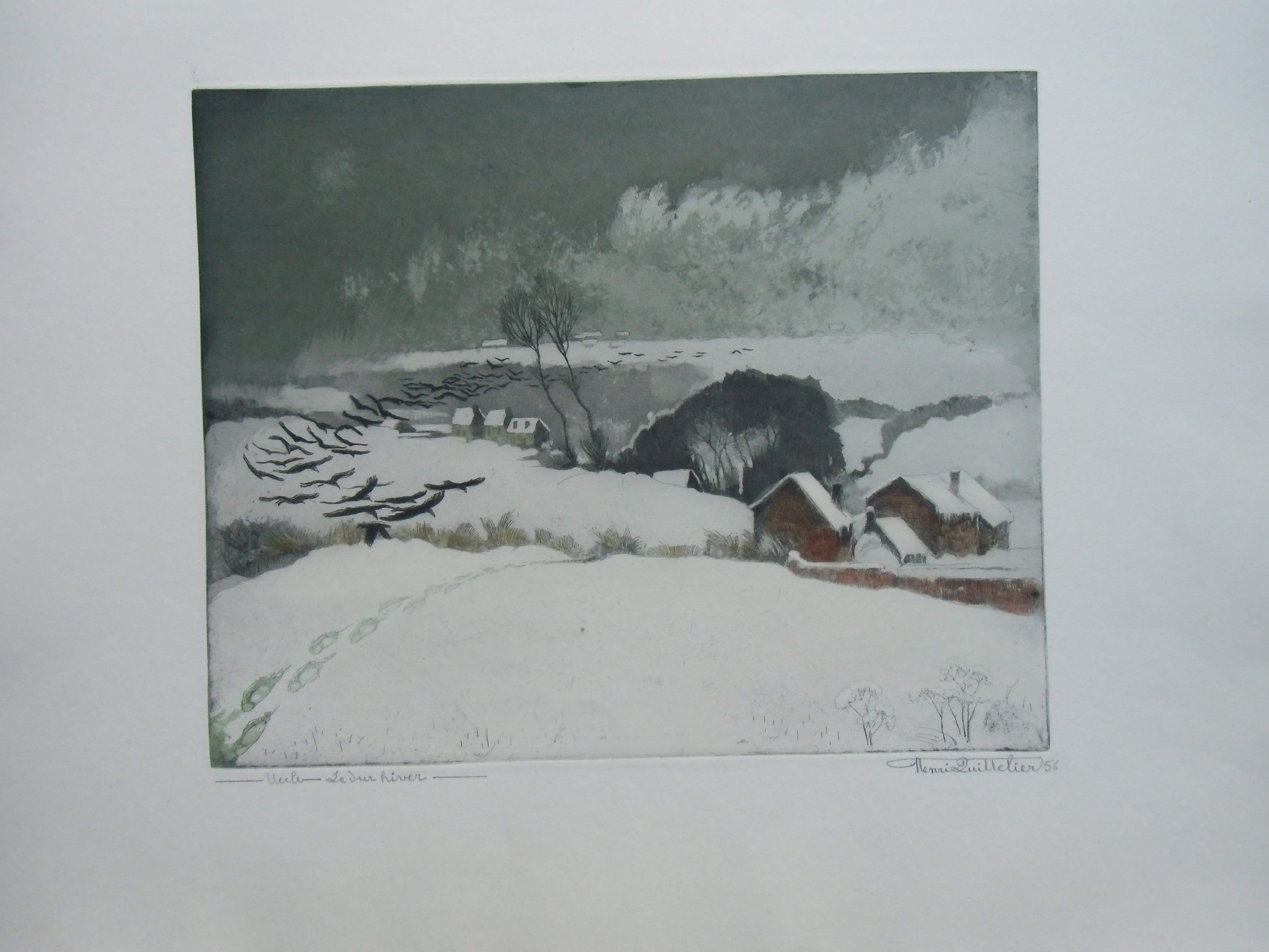 Henri Quittelier - LE DUR HIVER /// KLEURETS VAN HENRI QUITTELIER kopen? Bied vanaf 40!