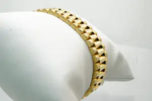 35 - Bijzonder mooie en zware 18 Krt gouden "president" armband - heren model kopen? Bied vanaf 3150!